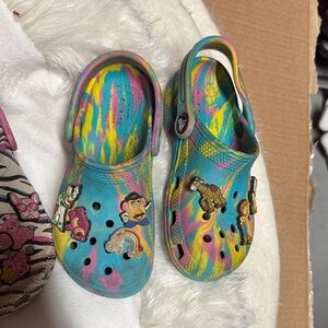 CROCS Kids Multicolor Clogs with Fun Charms